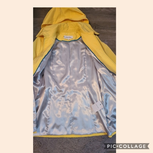Yellow Calvin Klein Raincoat - Picture 2 of 4
